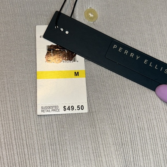 Perry Ellis Classic Beige Polo Shirt - Picture 4 of 6